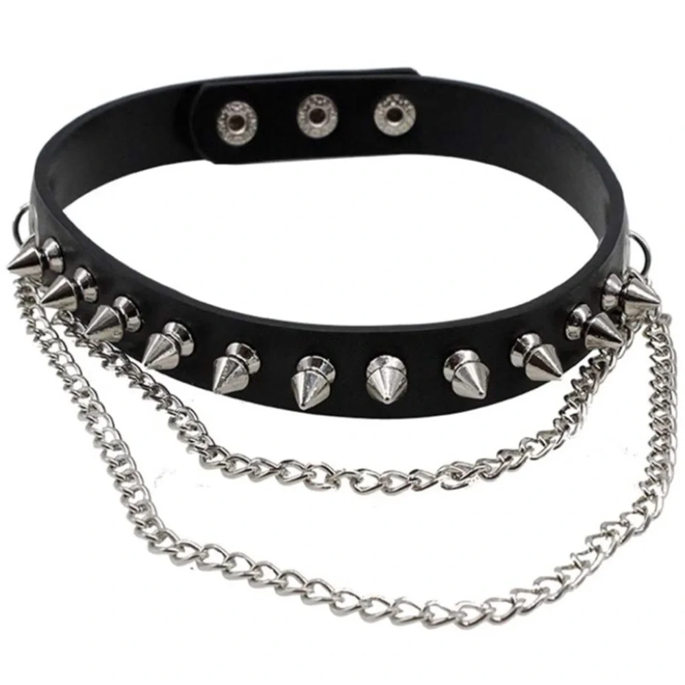 Punk Spike Collar Necklace